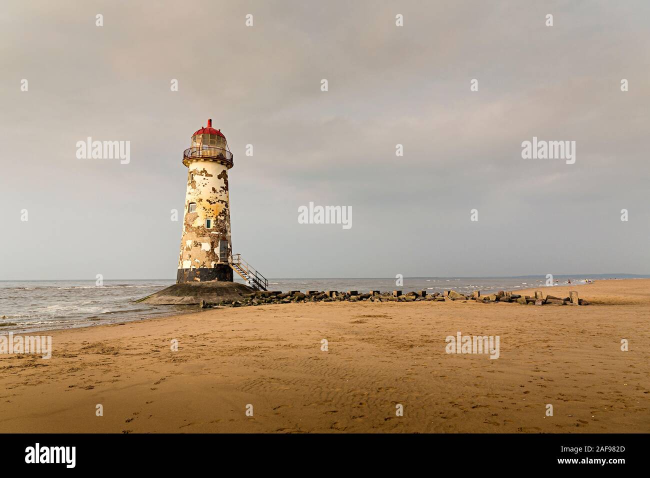 Punkt von Ayr, Flintshire, Wales, UK, der nördlichste Punkt in Wales Stockfoto