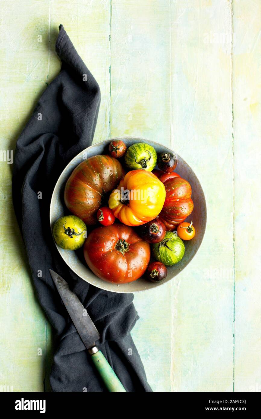 Heirloom Tomatoes Stockfoto