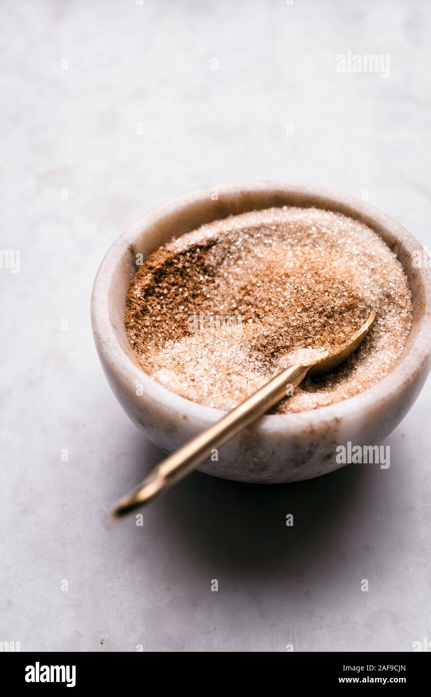 Zimt Zucker Stockfoto