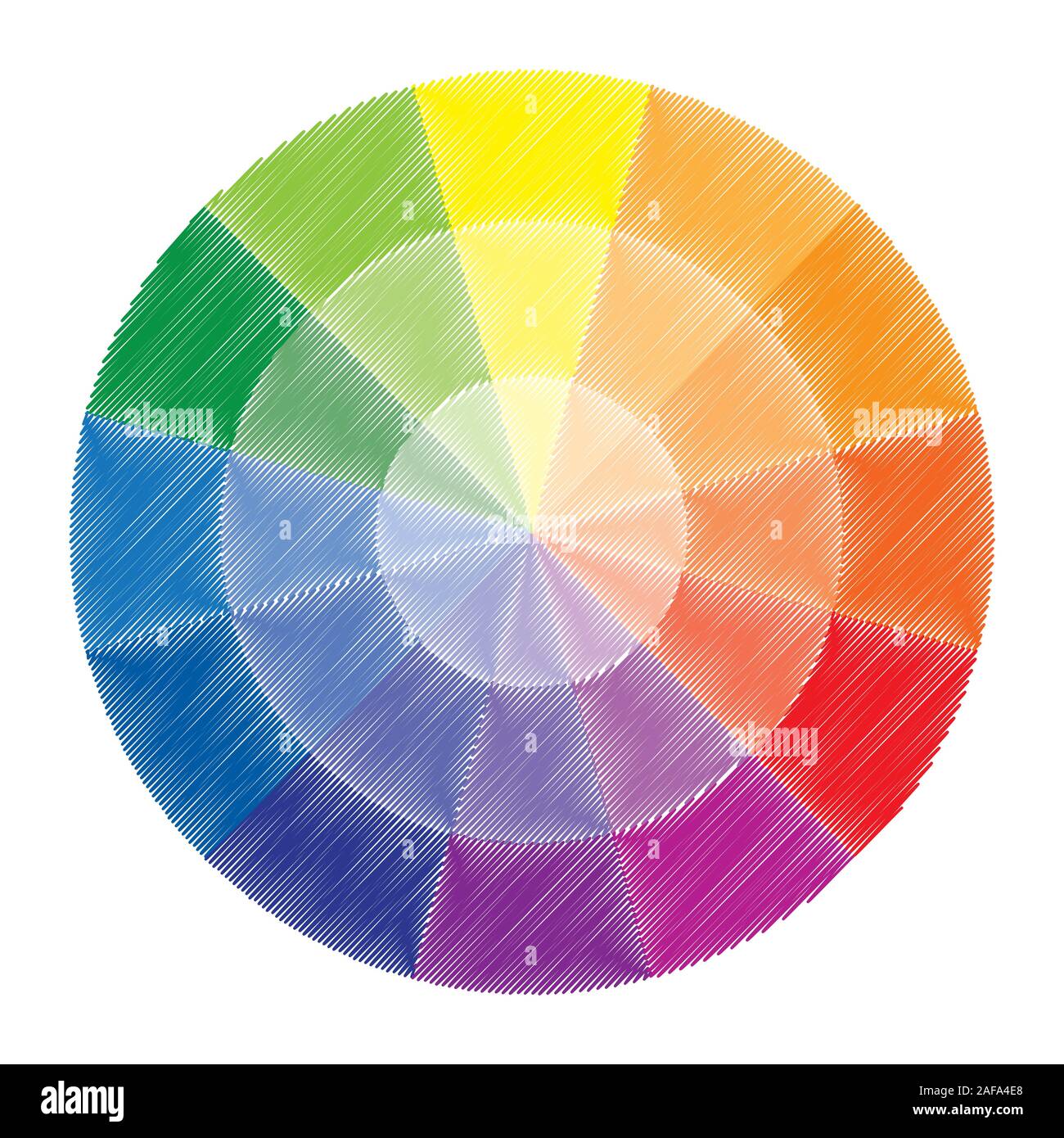 Farbrad oder Farbe Kreis mit zwölf Farben Stock Vektor