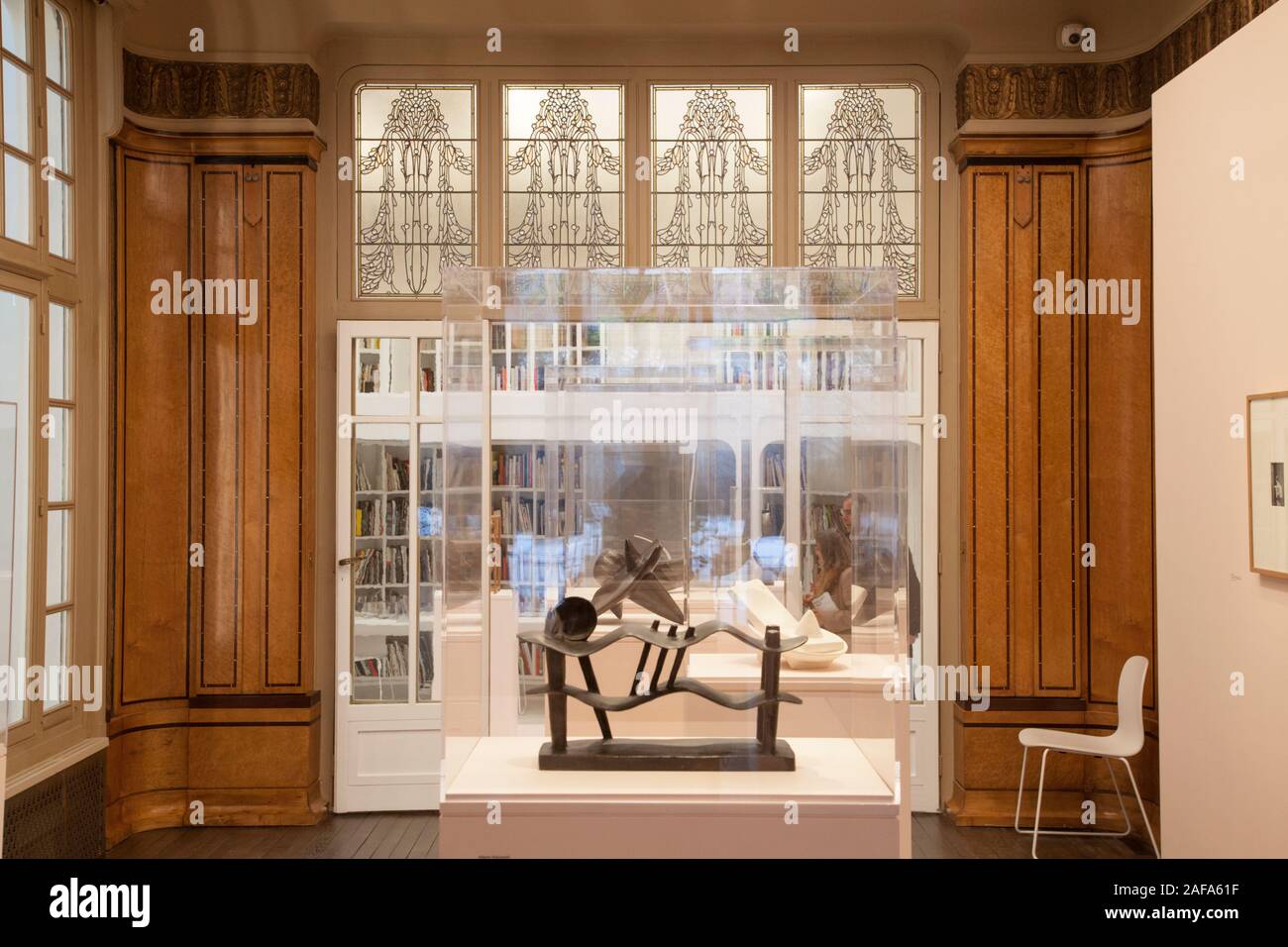 Die giacometti Institut in Montparnasse, Paris, ist ein historisches Zentrum für den Bildhauer Alberto Giacometti. Es umfasst sein rekonstruiertes Studio Stockfoto