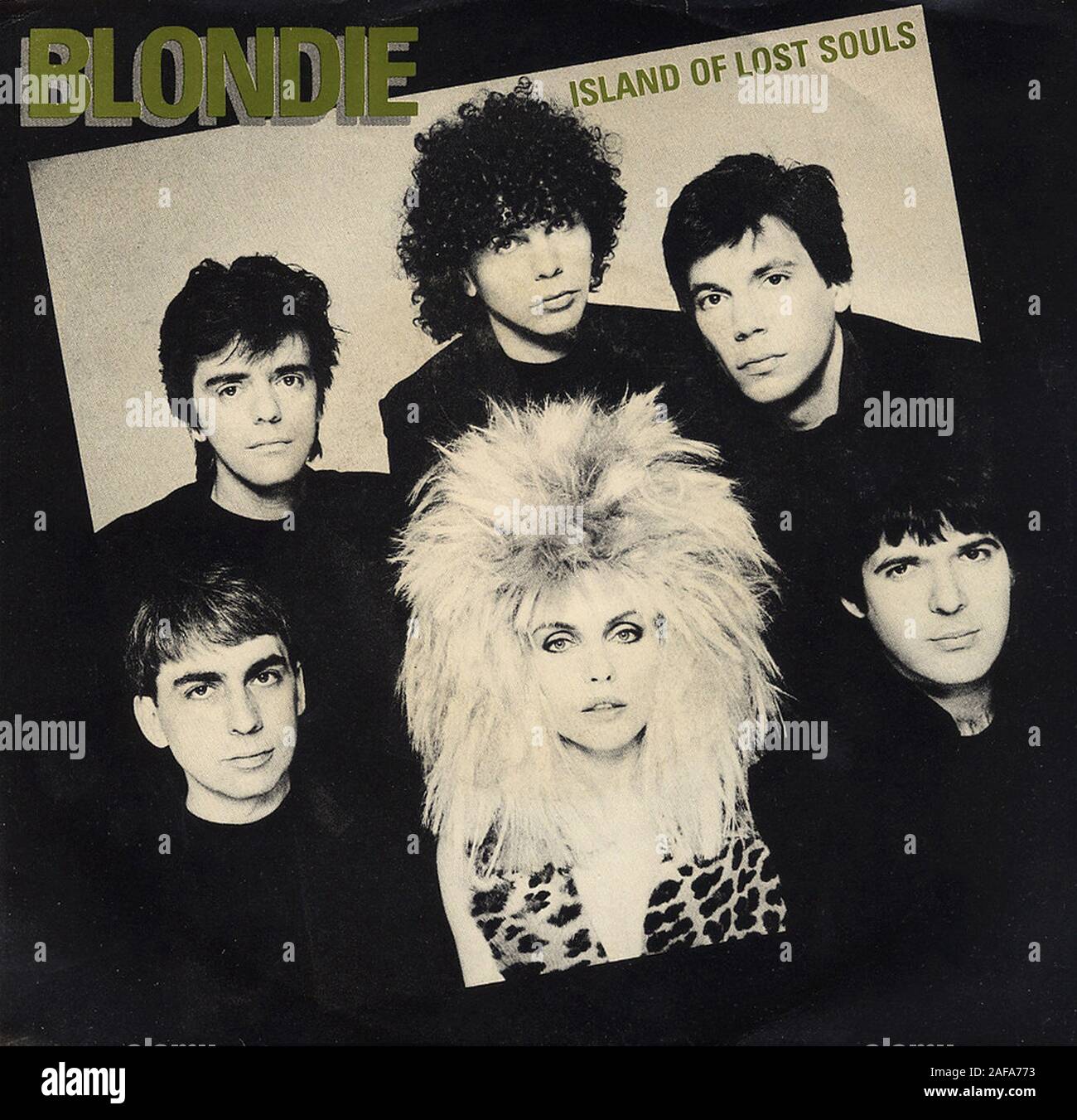 Blondie - Insel der verlorenen Seelen - Vintage Vinyl Album Cover Stockfoto