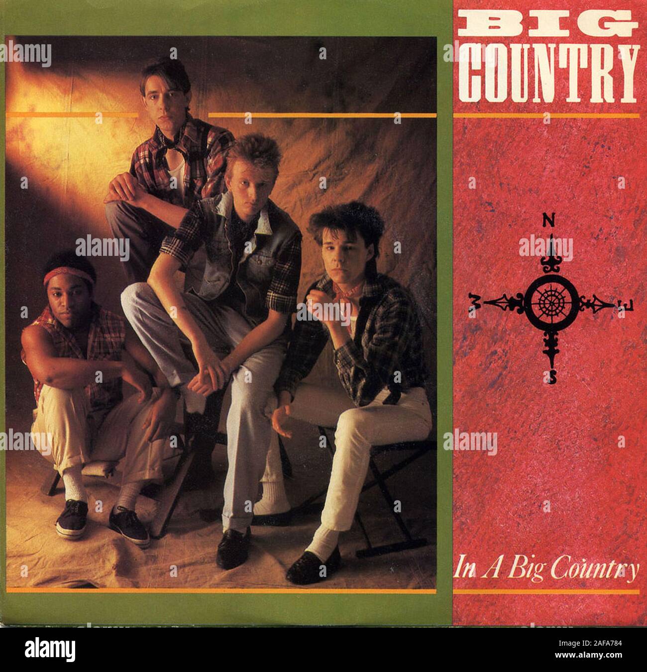 Big Country - In A Big Country - Vintage Vinyl Album Cover Stockfoto