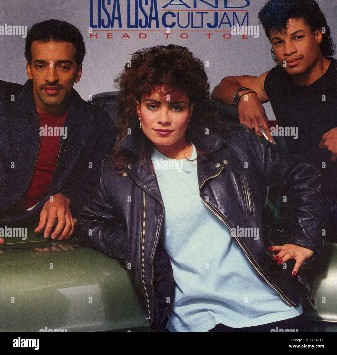 Lisa Lisa und Cult Jam mit voller Kraft - von Kopf bis Fuß - Vintage Vinyl Platten abdecken Stockfoto