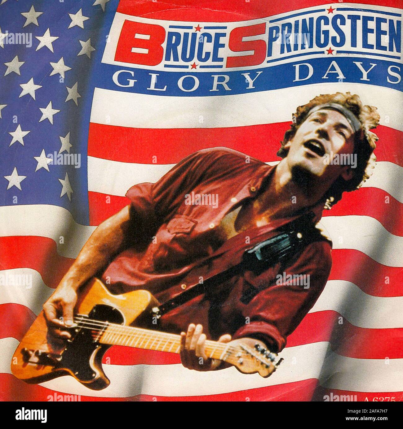 Bruce Springsteen - Glory Days - Vintage Vinyl Platten abdecken  Stockfotografie - Alamy
