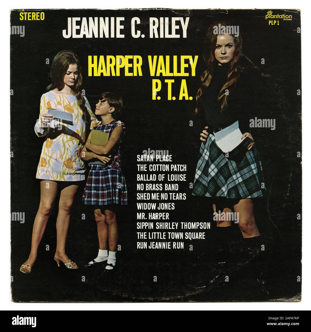 Harper Valley P.T.A. - - Vintage Vinyl Platten abdecken Stockfoto
