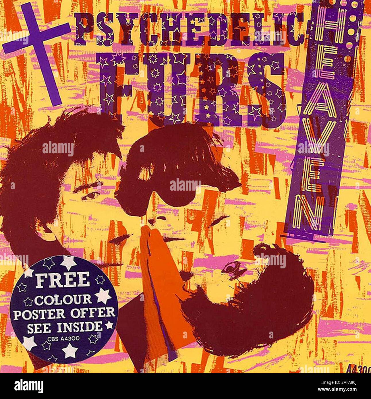 Psychedelic Furs - Himmel - Vintage Vinyl Platten abdecken Stockfoto