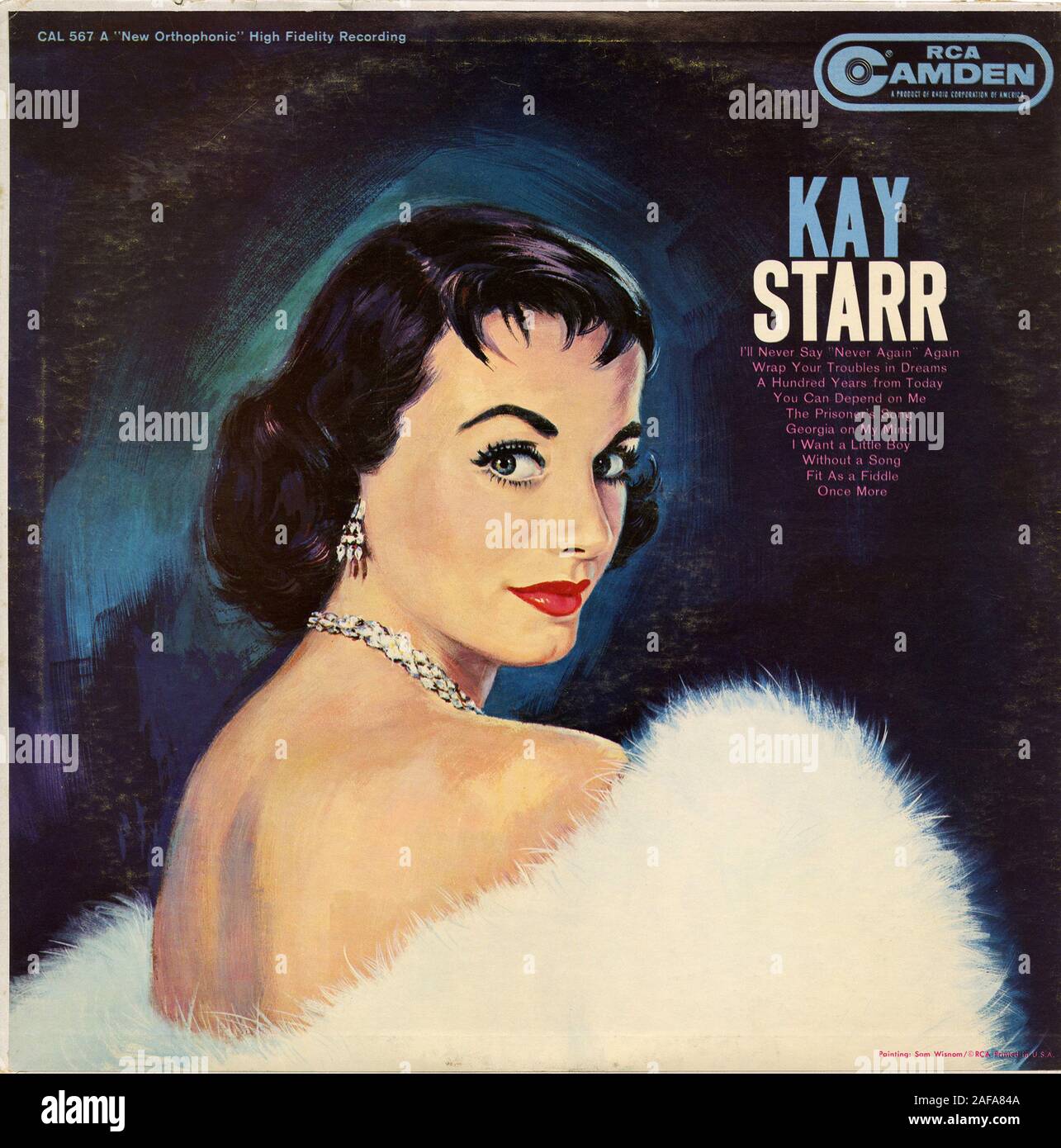 Kay Starr - Vintage Vinyl Album Cover Stockfoto