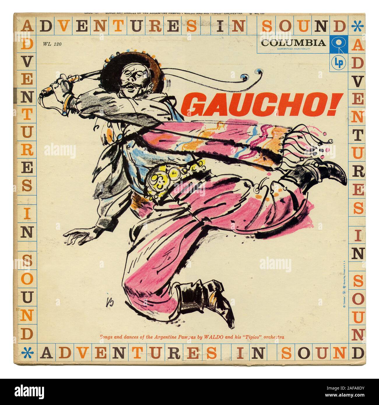 Gaucho! - - Vintage Vinyl Platten abdecken Stockfoto