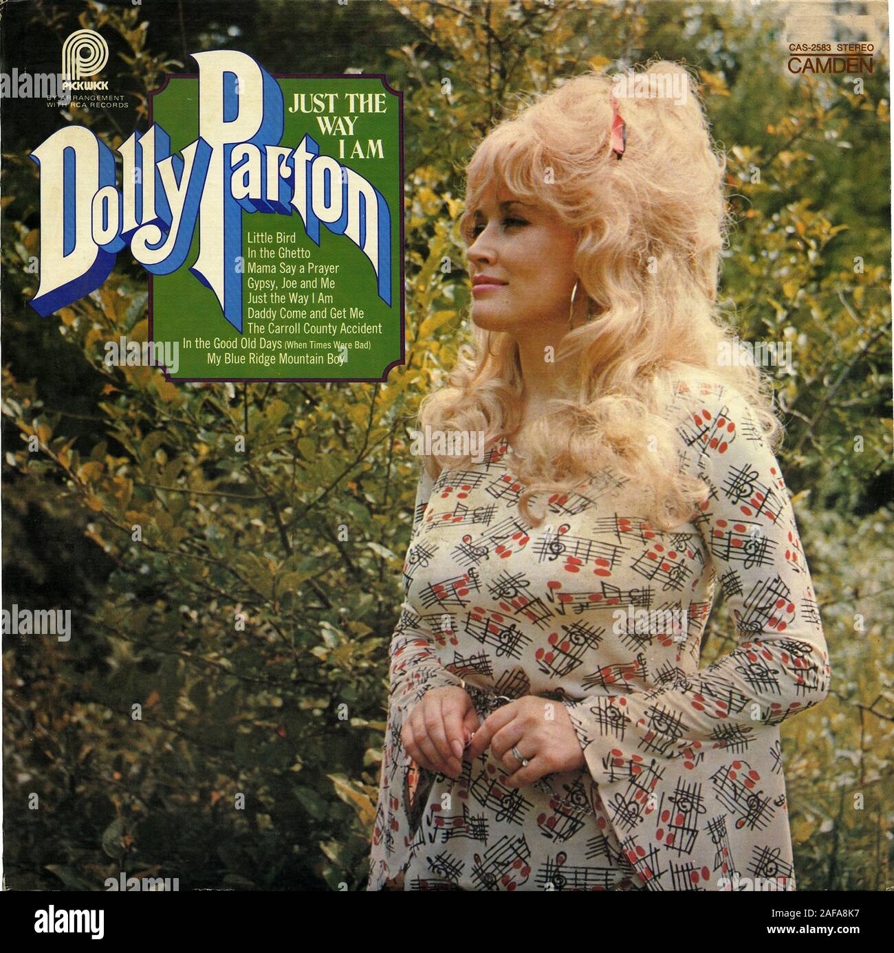 Dolly Parton - genau so, wie ich bin - Vintage Vinyl Album Cover Stockfoto