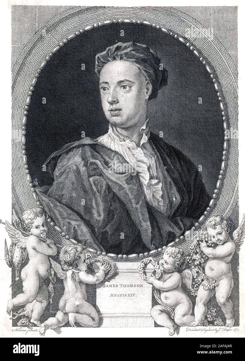 JAMES THOMSON (1700-1748) schottischer Dichter und Dramatiker Stockfoto