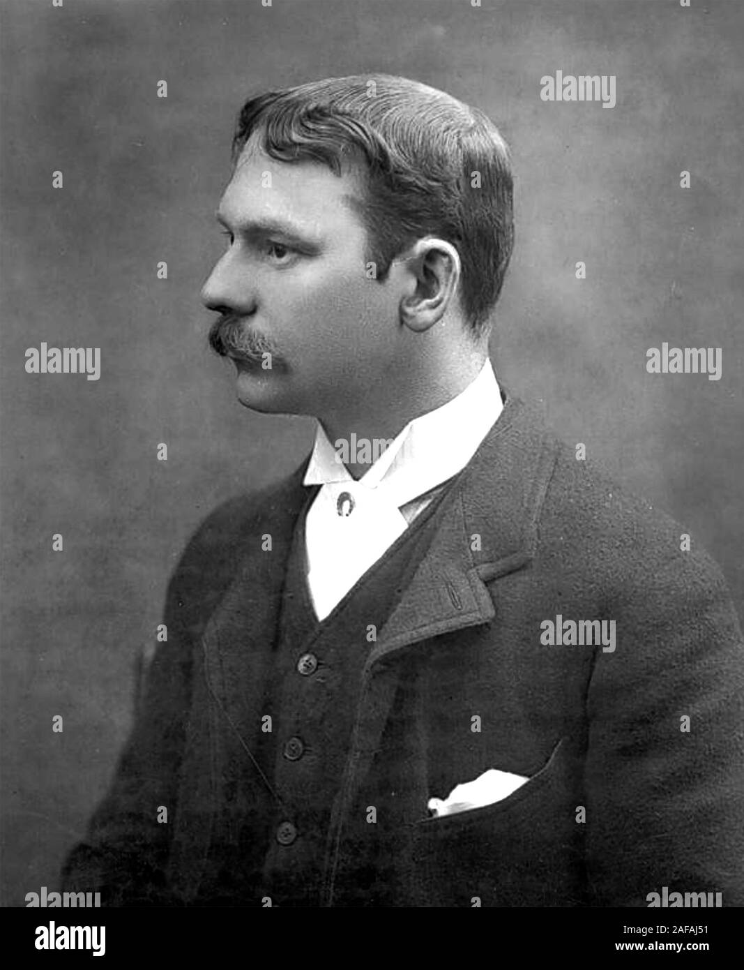 JEROME K JEROME (1859-1927) Englisch, Autor, Dramatiker, Journalist, Humorist Stockfoto
