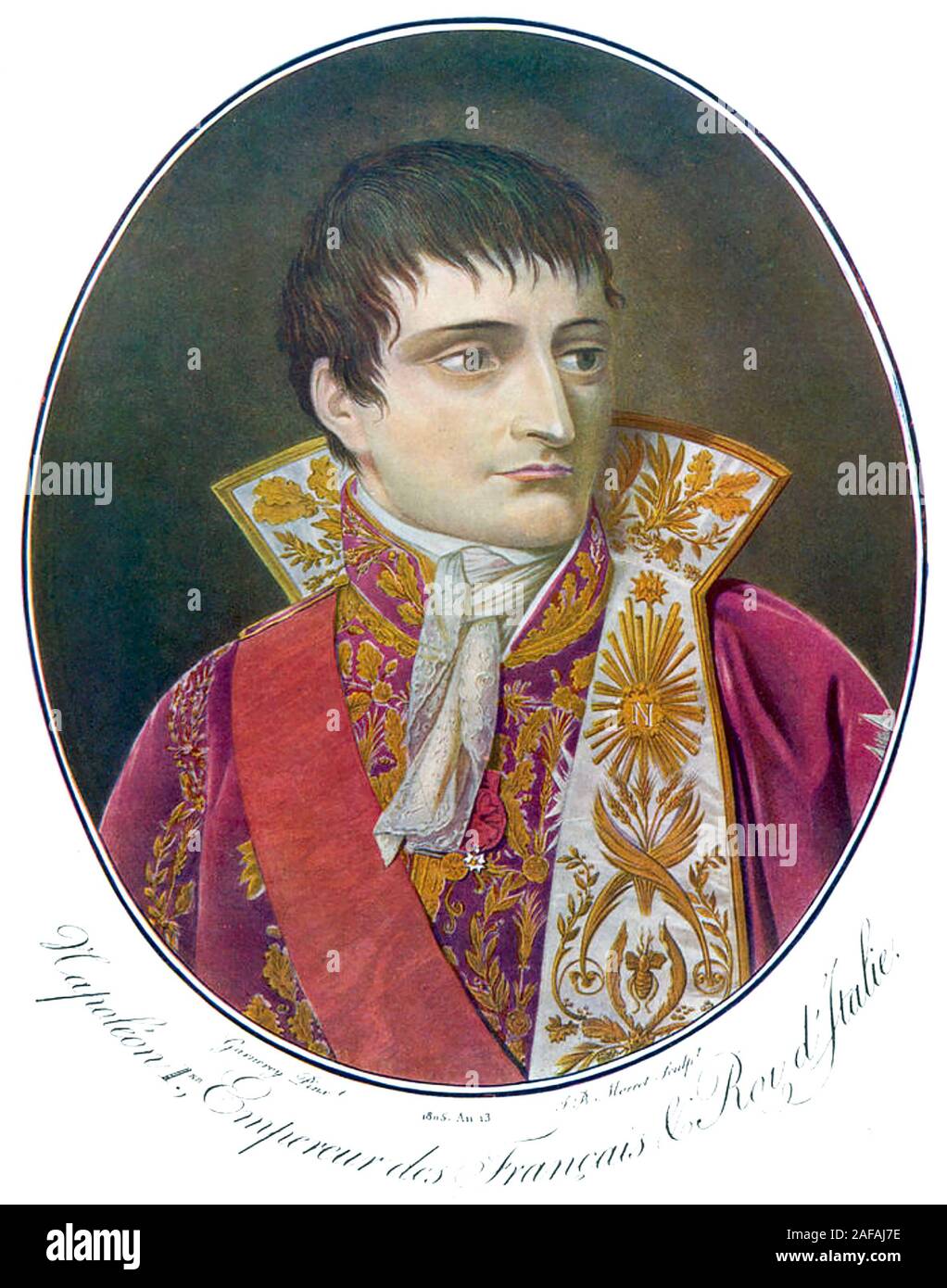 NAPOLEON (1769-1821), König von Frankreich und Italien Stockfoto