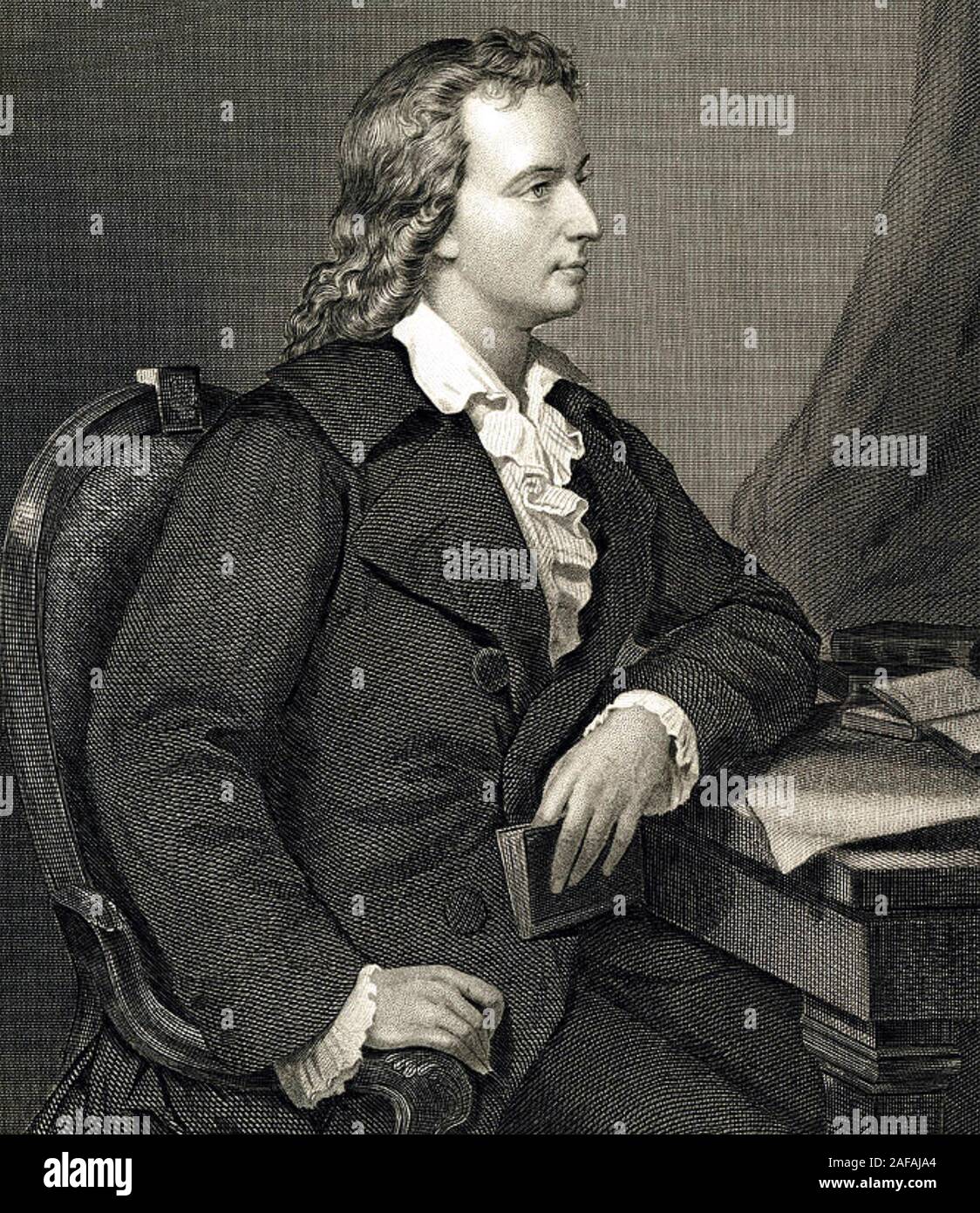 FRIEDRICH SCHILLER (1759-1805) deutscher Dichter, Philosoph, Arzt, Dramatiker Stockfoto