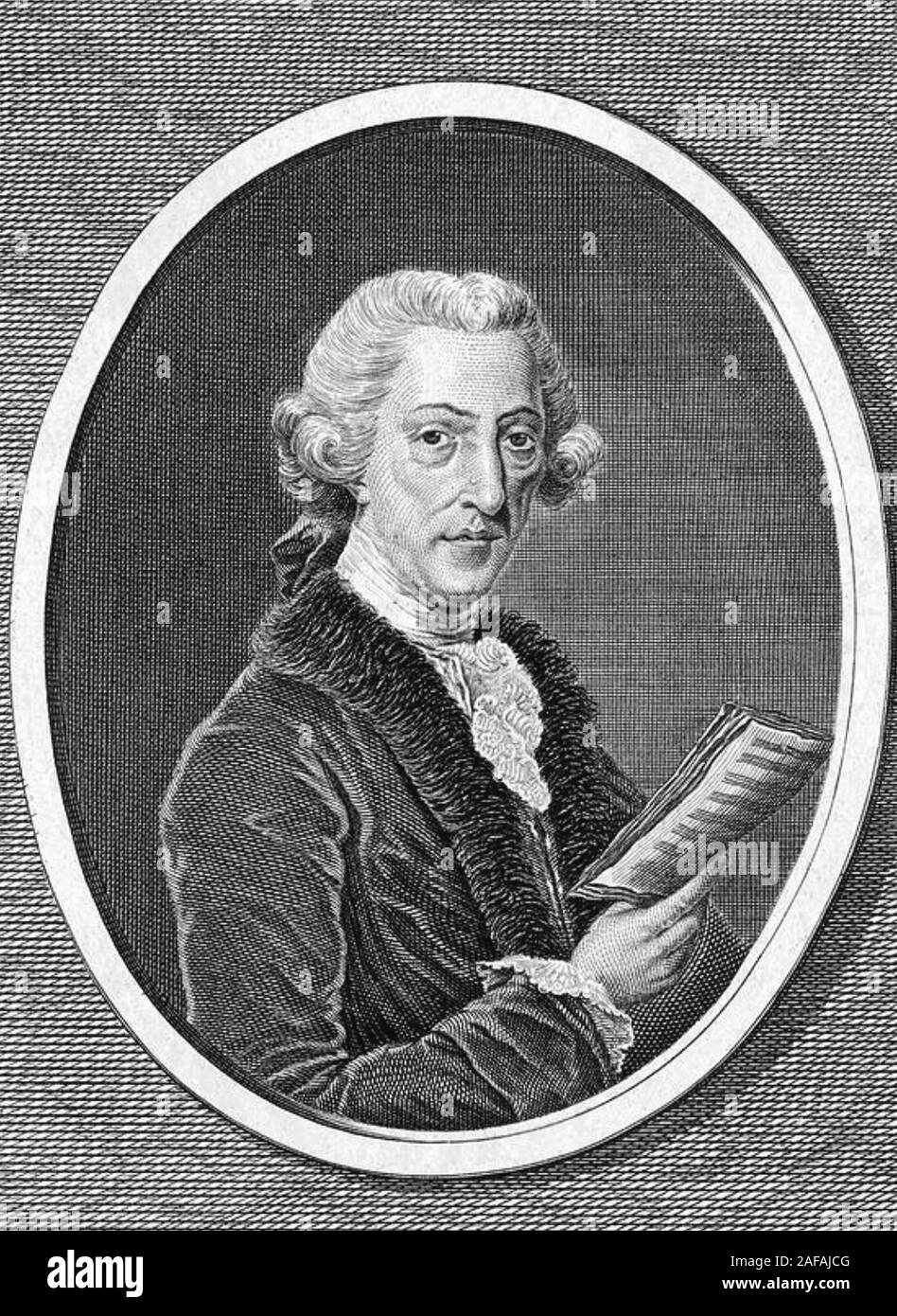 THOMAS ARNE (1710-1778) englische Komponist Stockfoto