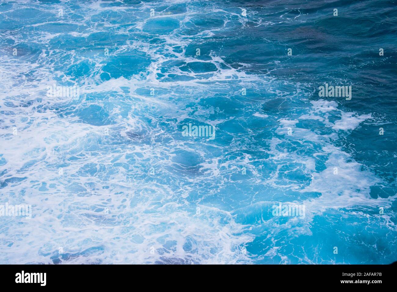 Marmor Wasser Hintergrund, sea wave Textur, Wellen Stockfoto
