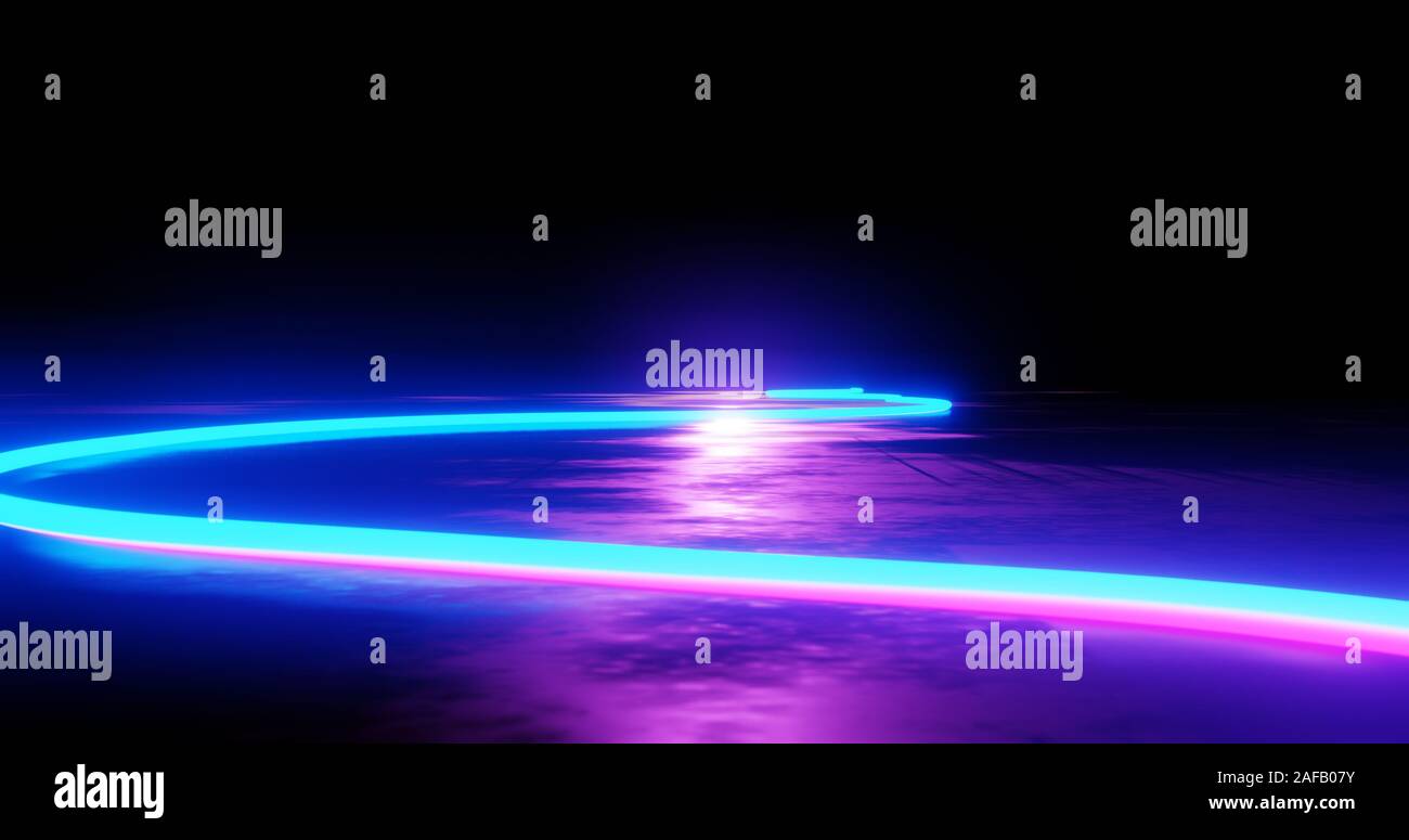 Uv-Spektrum, blau violett Neonlicht, Lasershow, night club, Equalizer, abstrakte fluoreszierenden Hintergrund, optische Täuschung, virtuelle Realität, Stockfoto