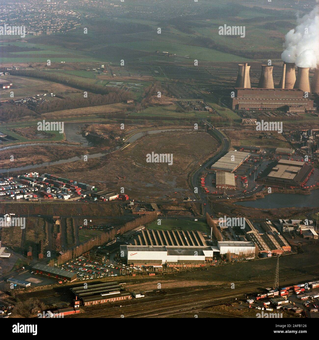 1982 Luftaufnahmen von stourton Leeds, West Yorkshire, Nordengland, Großbritannien Stockfoto