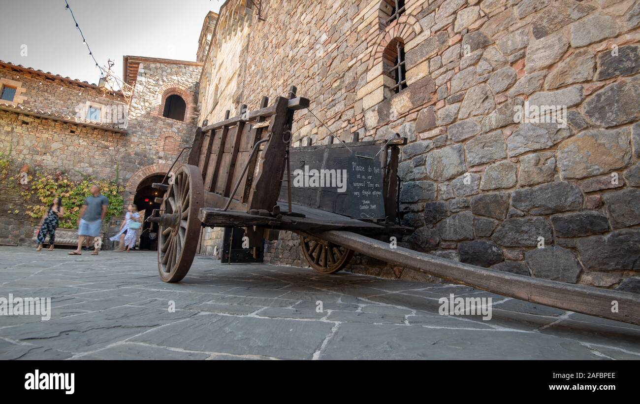 CASTELLO DI AMOROSA Winery, Calistoga, Napa Valley, Kalifornien, USA Stockfoto