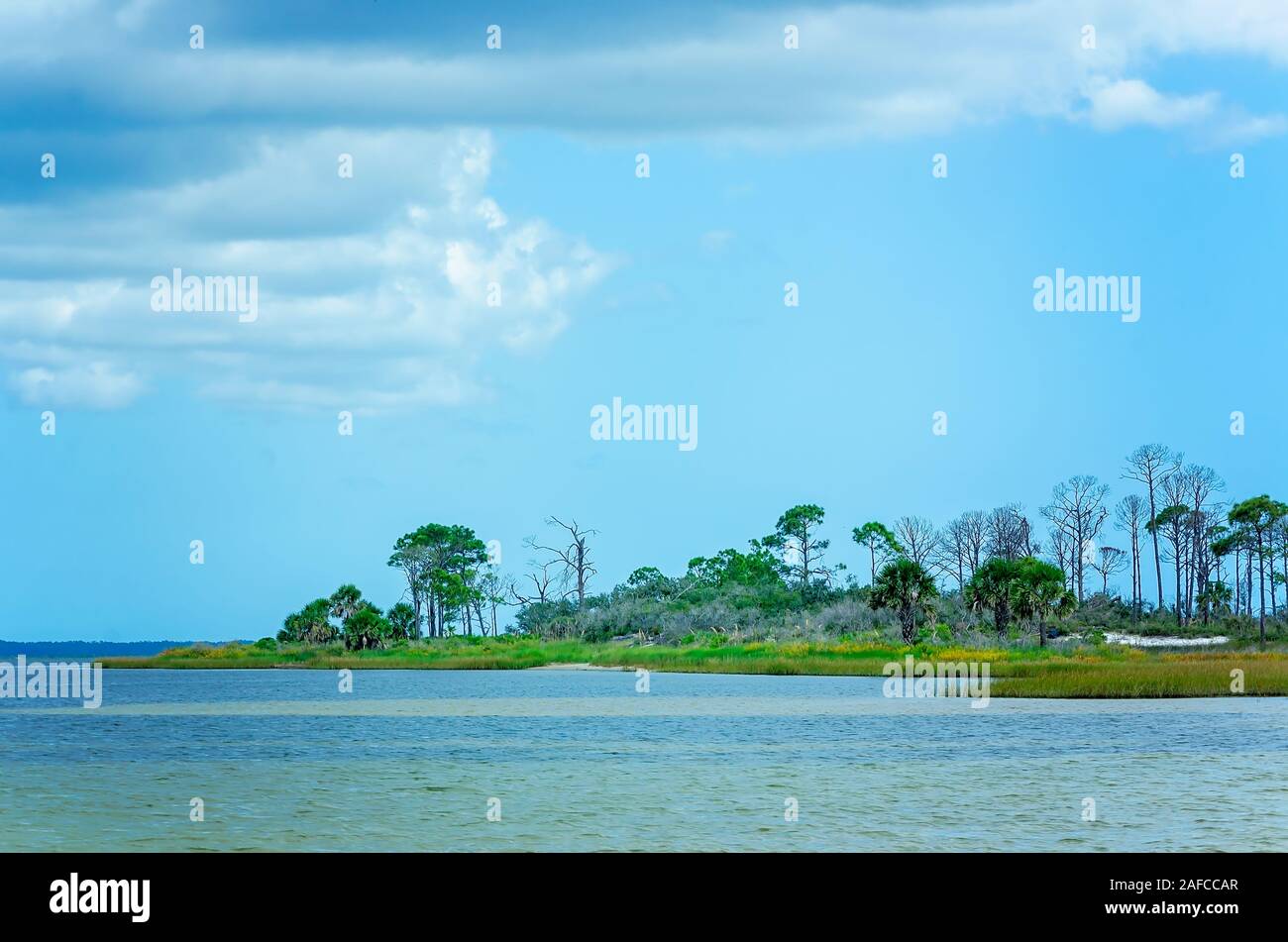 St. Joseph Bay ist dargestellt in St. Joseph Peninsula State Park, Sept. 22, 2019, in Port St. Joe, Florida. Stockfoto