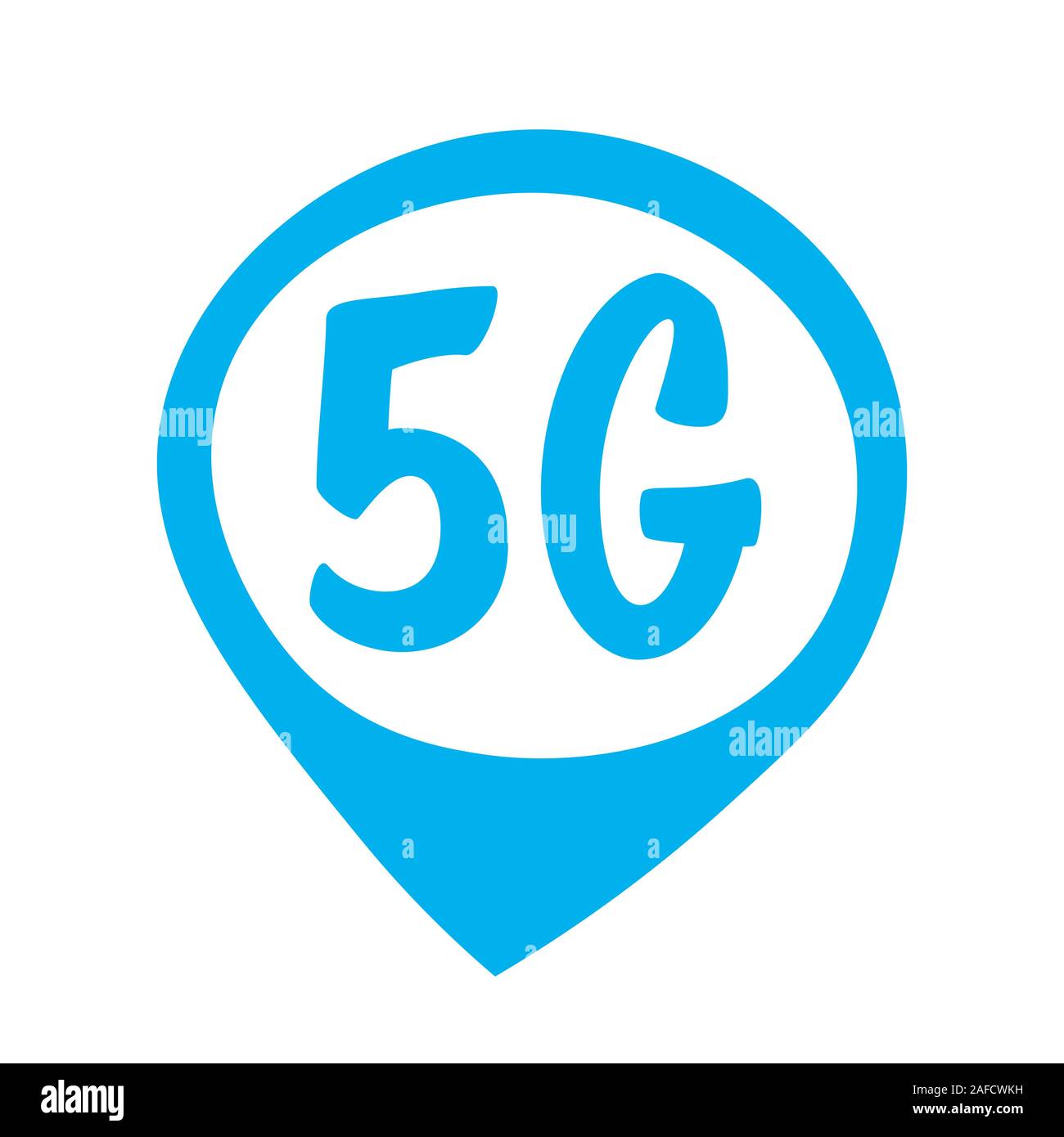 5G Sticker online drahtloses System Verbindung Konzept 5. innovative Generation von high speed internet Zeichen Symbol mobile Telekommunikation Technologie symbol Vektor illustration Stock Vektor