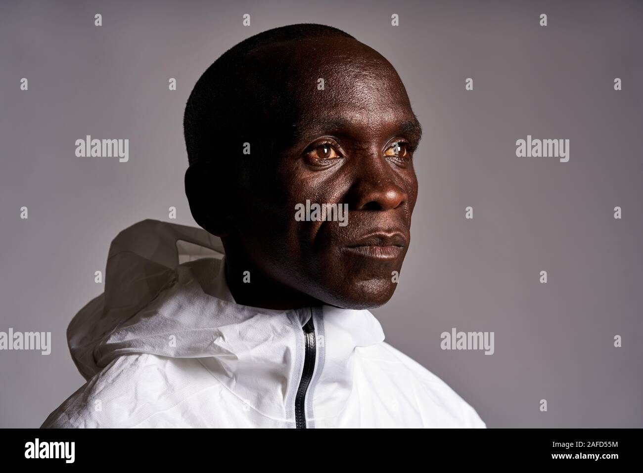 Eliud Kipchoge bei einem Fotoshooting bei Marathon House in London ...