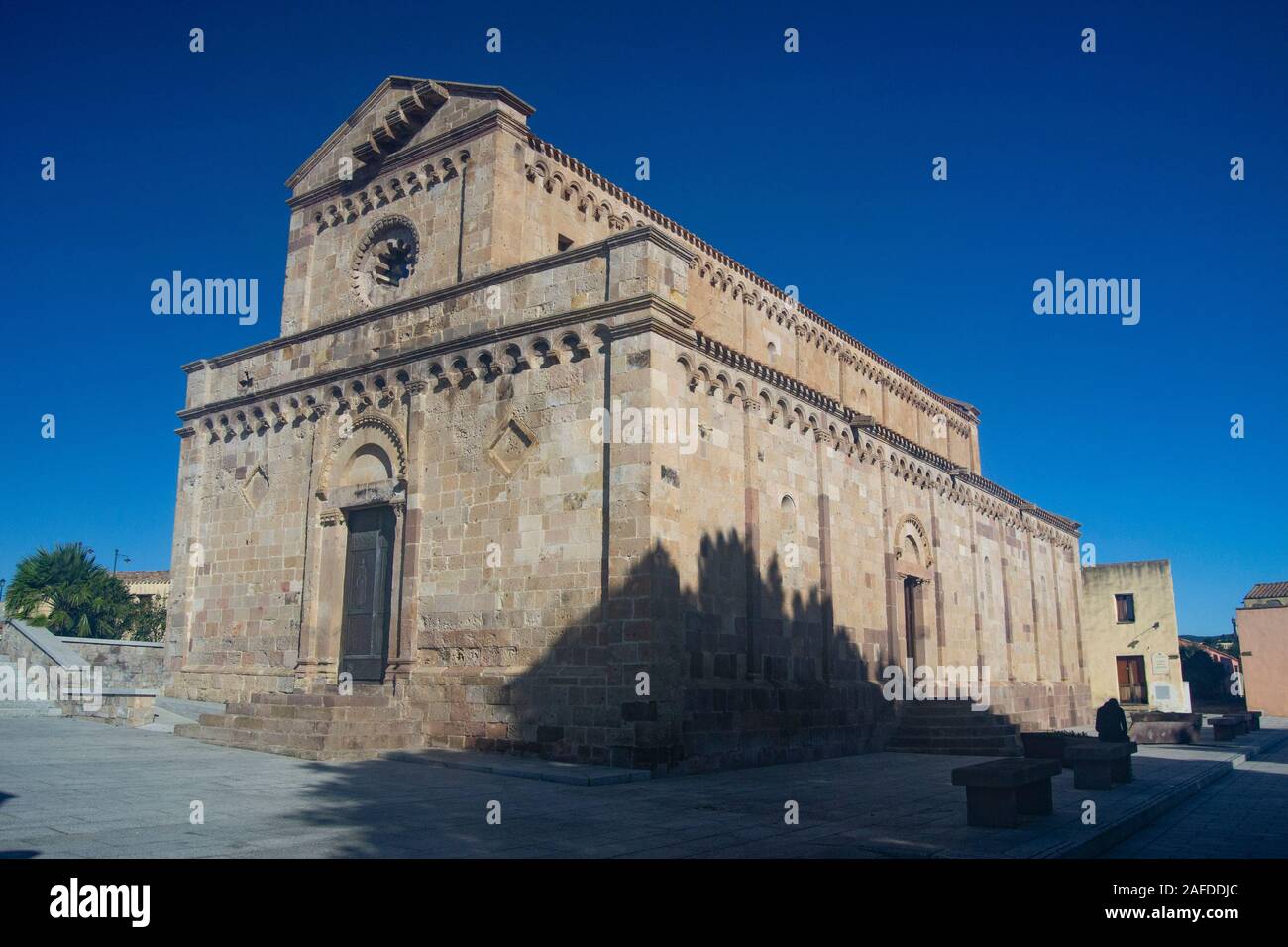 Kathedrale Santa Maria di Monserrato in Tratalias Stockfoto