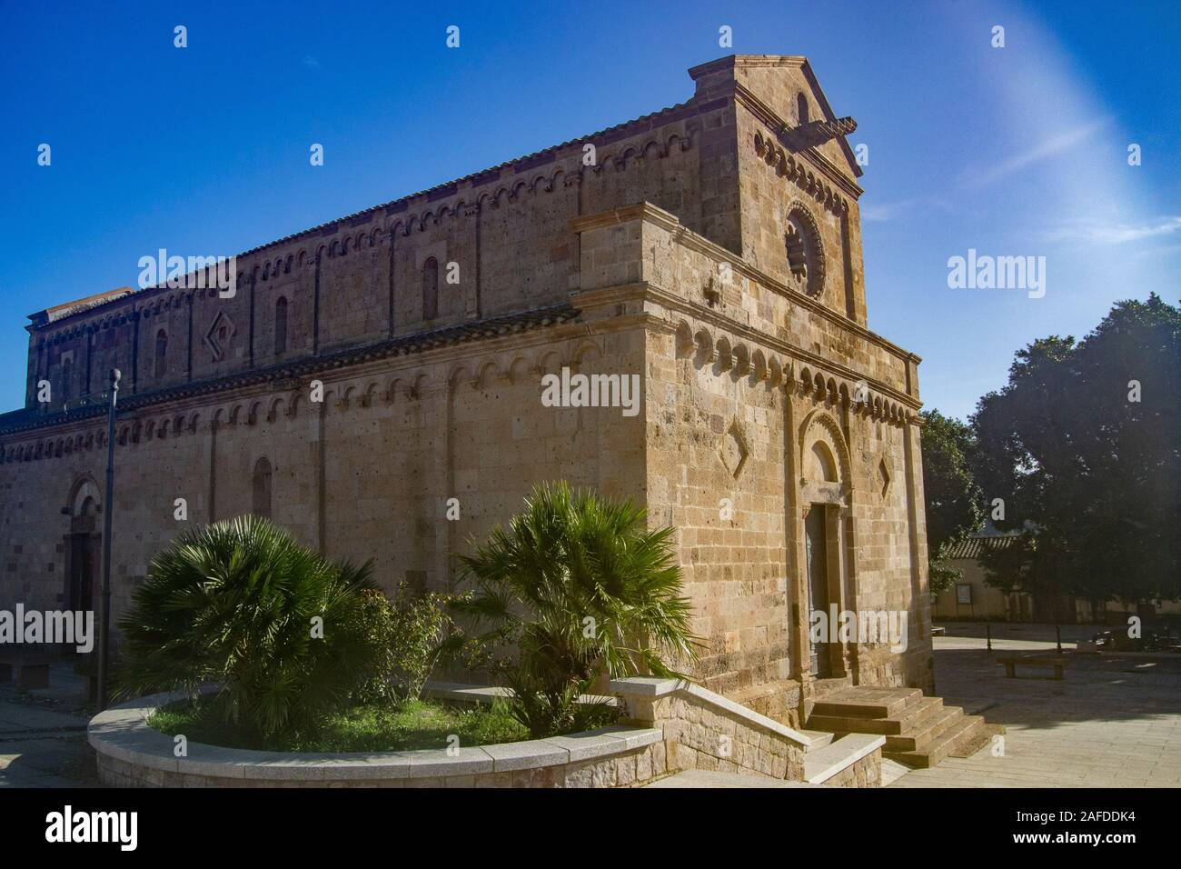 Kathedrale Santa Maria di Monserrato in Tratalias Stockfoto