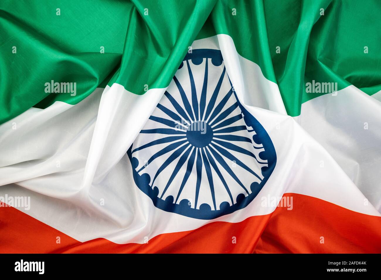 Indien feiert Tag der Unabhängigkeit Indiens Flagge Hintergrund Stockfoto