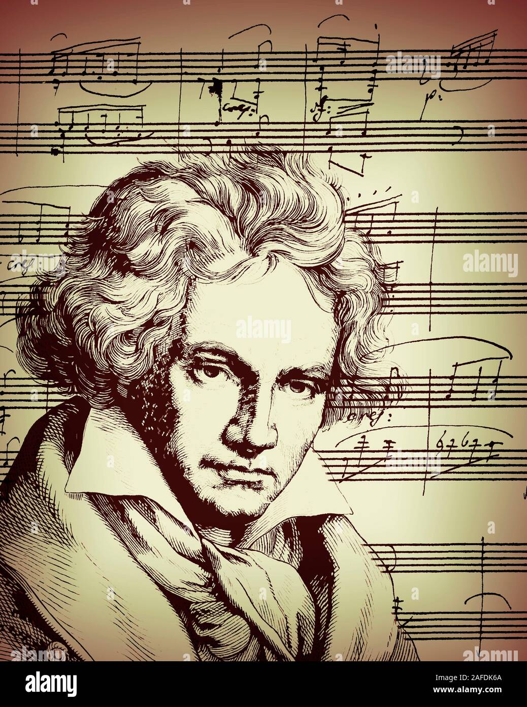 Handschriftliche Klavier Sonate Nr. 12 in einem ♭ major, Op. 26, Ludwig van Beethoven, 1770-1827, Deutscher Komponist Stockfoto Handschriftliche Klavier Sonate Nr. 12 in einem ♭ major, Op. 26, Ludwig van Beethoven, 1770-1827, Deutscher Komponist Stockfoto