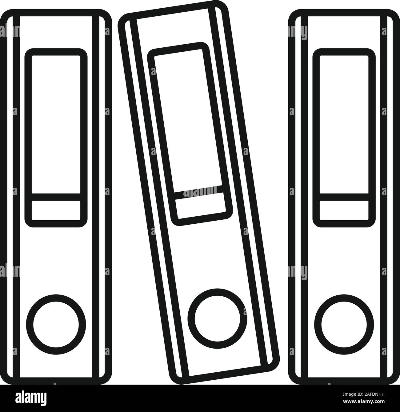 Office Ordner Symbol Ubersicht Office Ordner Vektor Symbol Fur Web Design Auf Weissem Hintergrund Stock Vektorgrafik Alamy