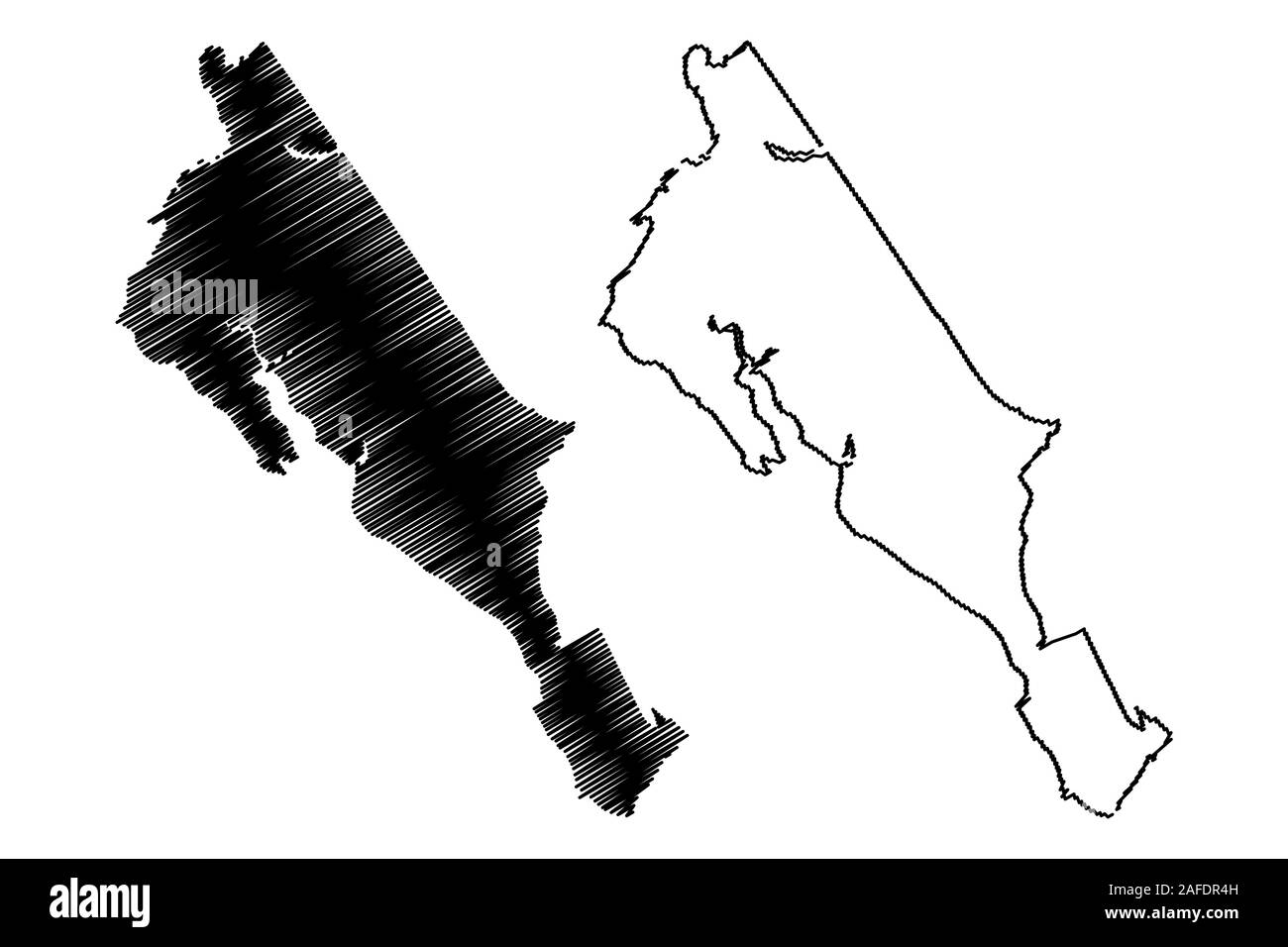 Newport News City (USA Städte, Vereinigte Staaten von Amerika, usa Stadt) Karte Vektor-illustration, kritzeln Skizze Stadt Newport News karte Stock Vektor