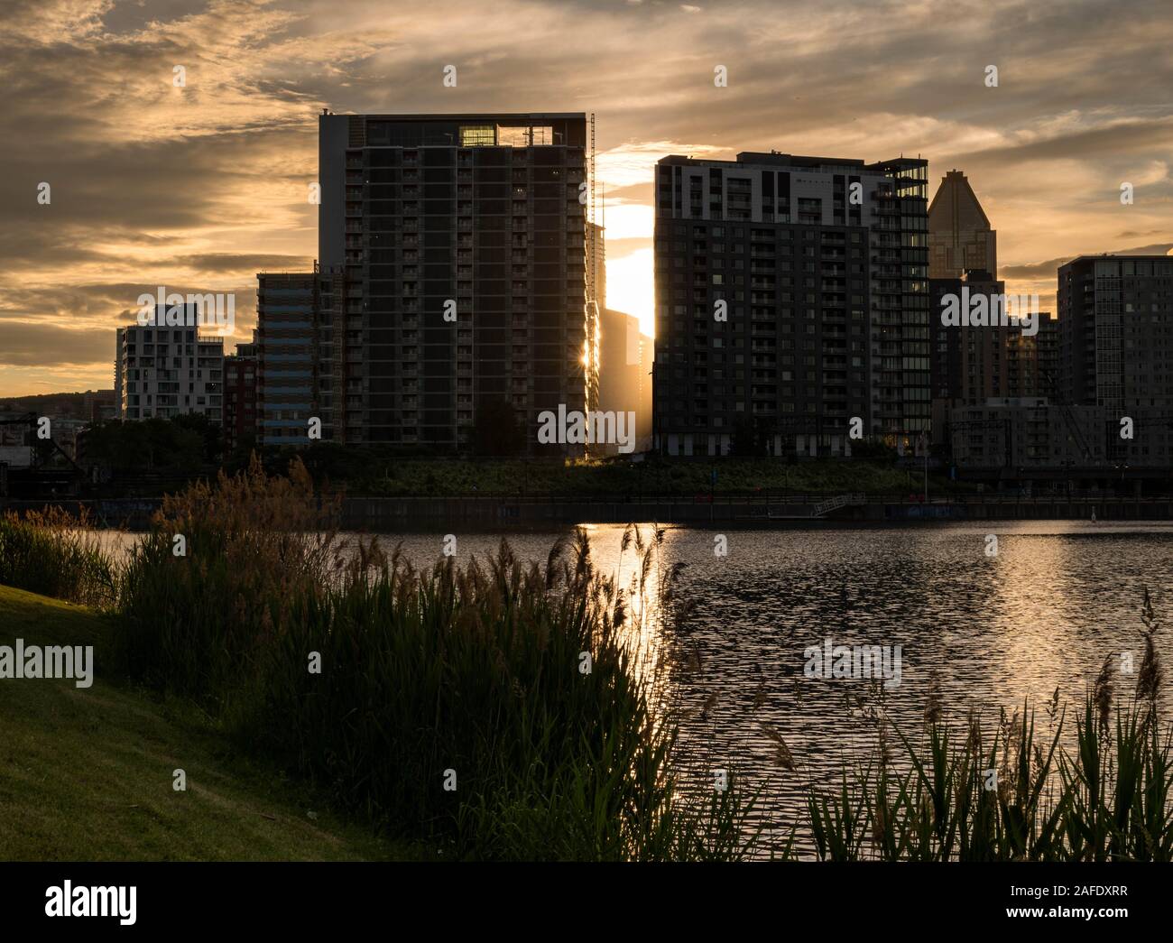 Blick auf die Stadt Montreal Stockfoto