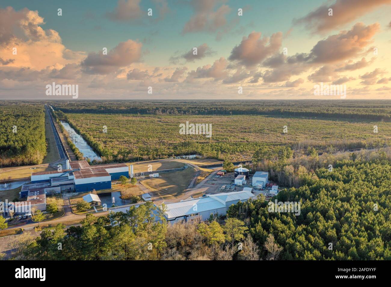 Der Laser Interferometer Gravitational-Wave Observatory (LIGO), Stockfoto