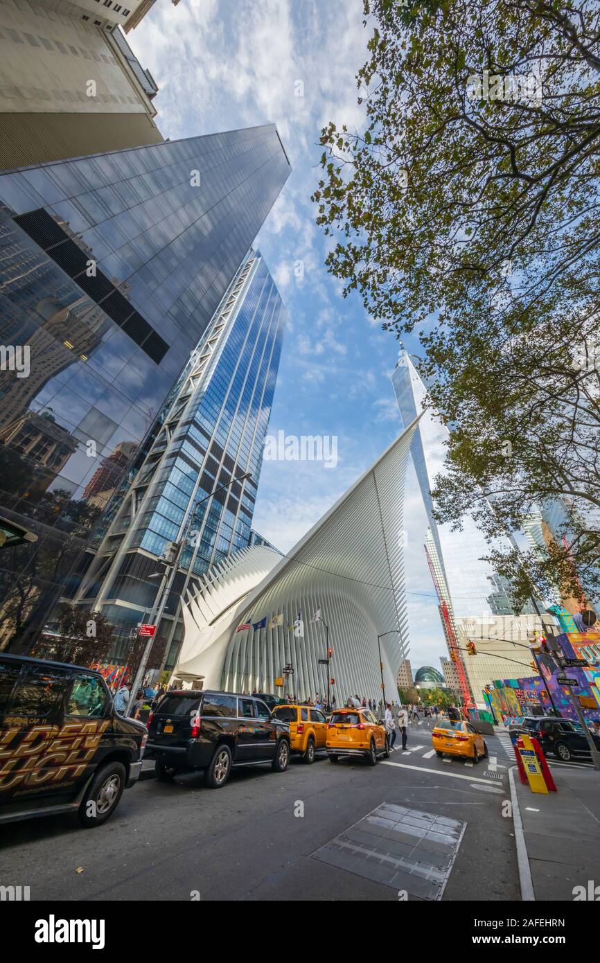 Oculus: Das neue World Trade Center Verkehrsknotenpunkt Stockfoto
