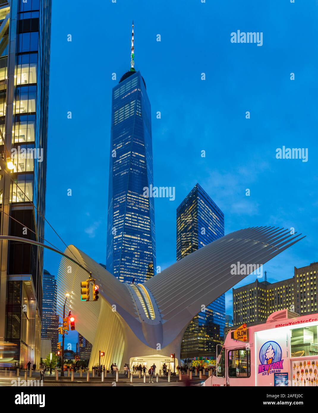 Oculus: Das neue World Trade Center Verkehrsknotenpunkt Stockfoto
