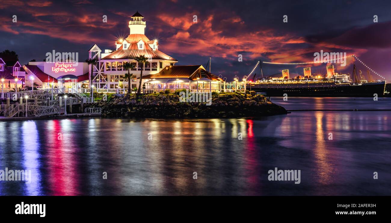 Parker's Leuchtturm Long Beach Kalifornien Stockfoto