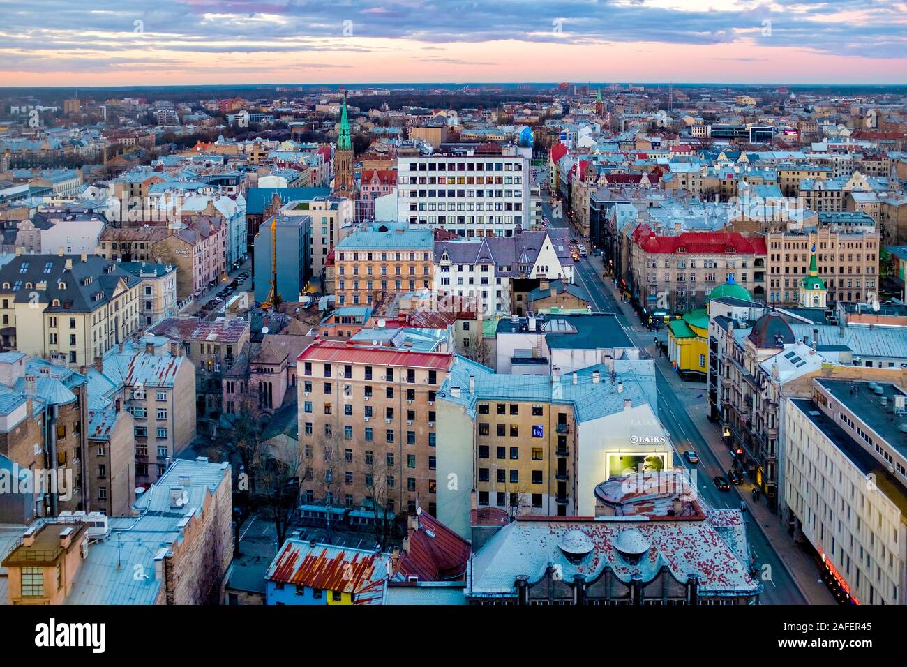 Central District, Riga, Lettland Stockfoto
