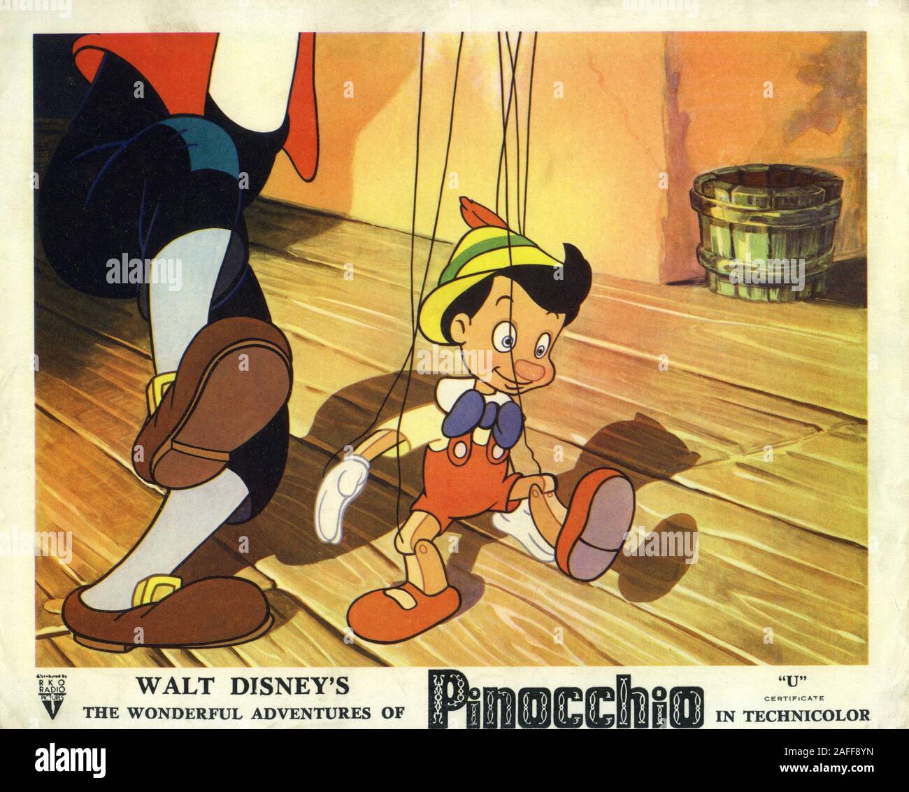 WALT DISNEY'S PINOCCHIO 1940 Verwaltungsrat Norman Ferguson T. Hee Wilfred Jackson Jack Kinney Hamilton Luske Bill Roberts und Ben sharpsteen Geschichte Carlo Collodi Cartoon Film Walt Disney Produktionen/RKO Radio Pictures Stockfoto