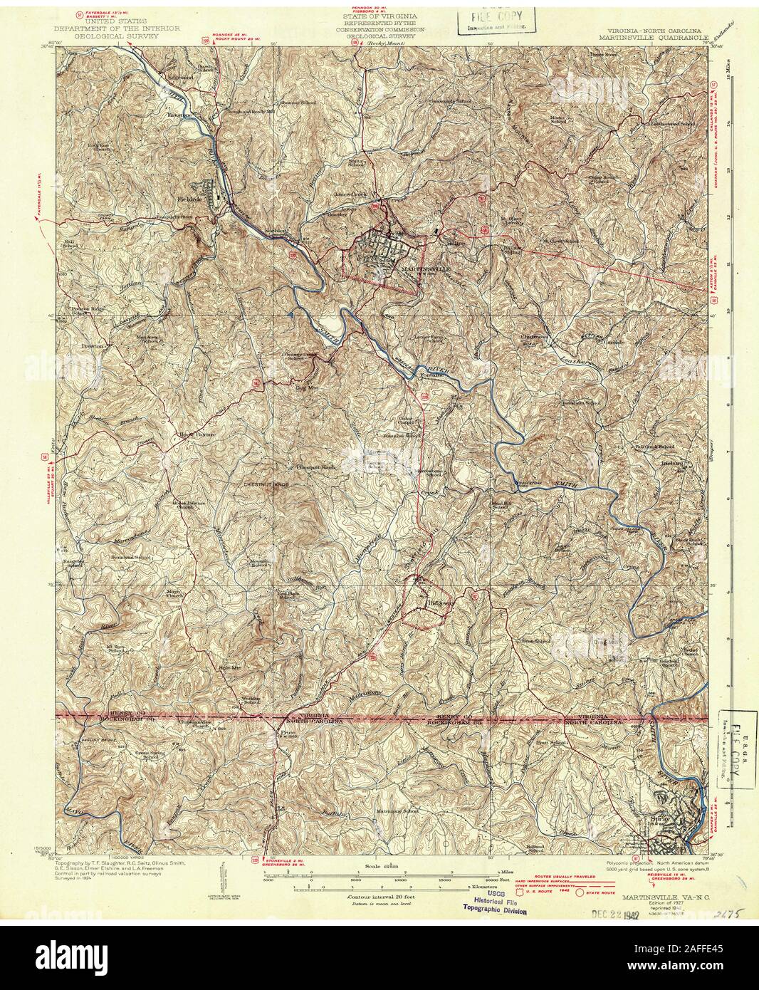 Karte von martinsville Fotos und Bildmaterial in hoher Auflösung Alamy