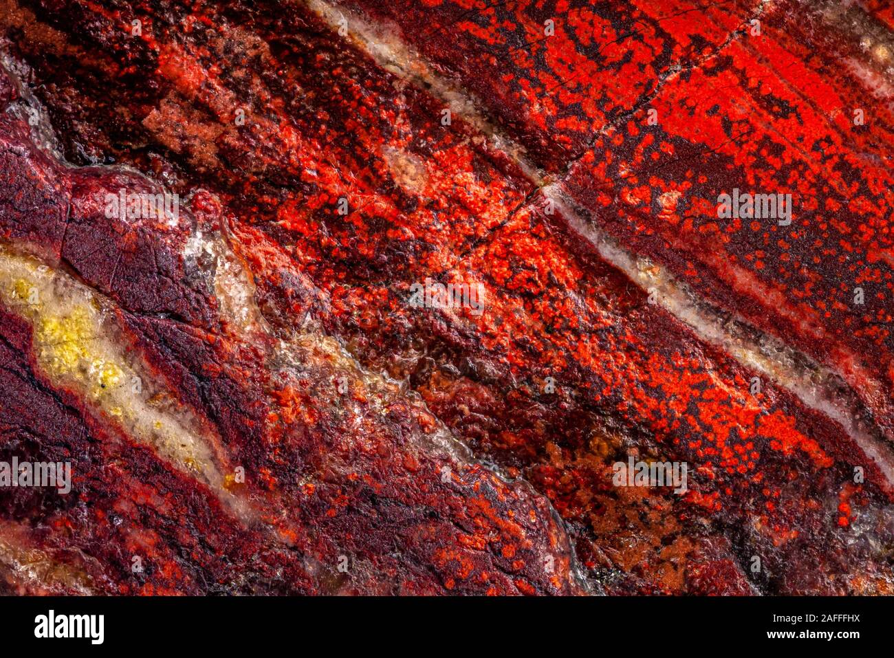 Extremen Makro von Achat Oberfläche. Stockfoto