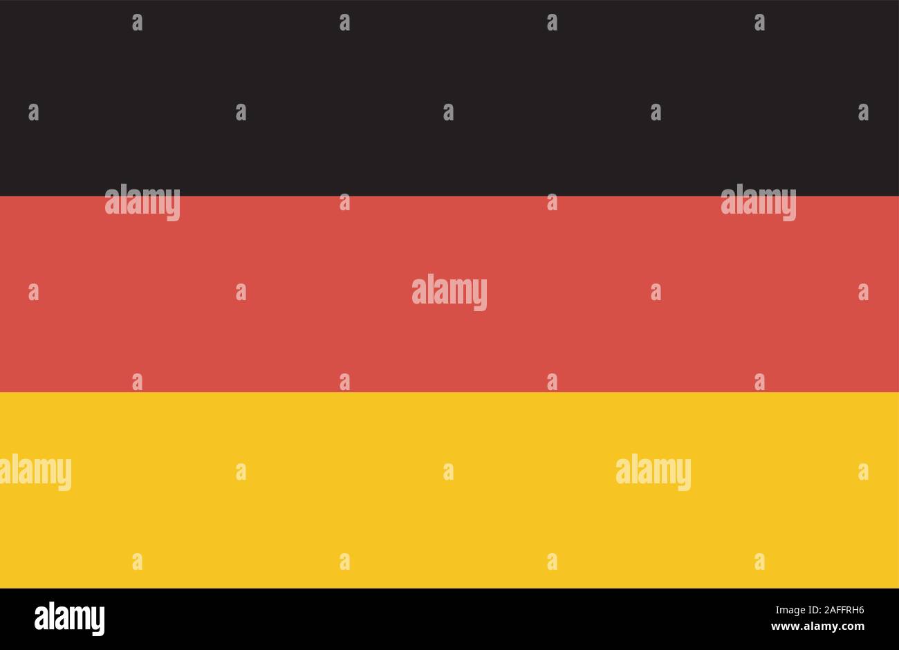 Flagge Deutschlands. Flagge Germaniens. Stock Vektor