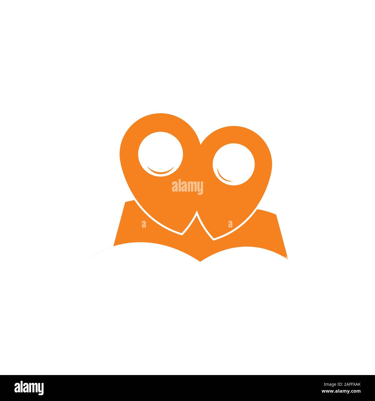 Buch Bildung Stiftposition online Schule logo Vektor Stock Vektor