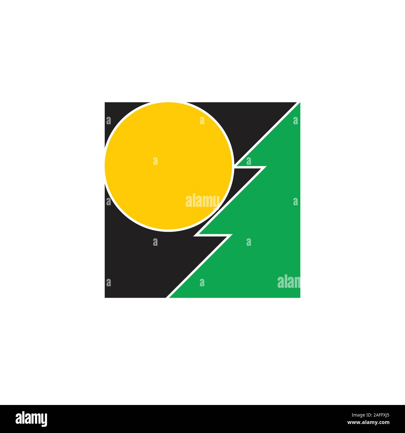 Nacht Wald Symbol quadratische Logo Vektor Stock Vektor