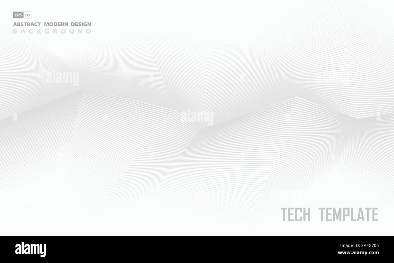 Abstrakte Gray Line von Zig Zag modernes Design für Ad, Headline, text Raum Hintergrund. Verwenden Sie für Ad, Template Design, Jahresbericht. illustration Vektor e Stock Vektor