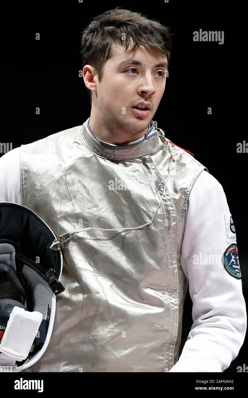Chiba, Japan. 15 Dez, 2019. Alexander MASSIALAS (USA) 2019 Fechten Wm Prinz Takamado's Trophy Männer Folie Team Wettbewerb Endrunden an der Makuhari Messe in Chiba, Japan. Quelle: LBA SPORT/Alamy leben Nachrichten Stockfoto