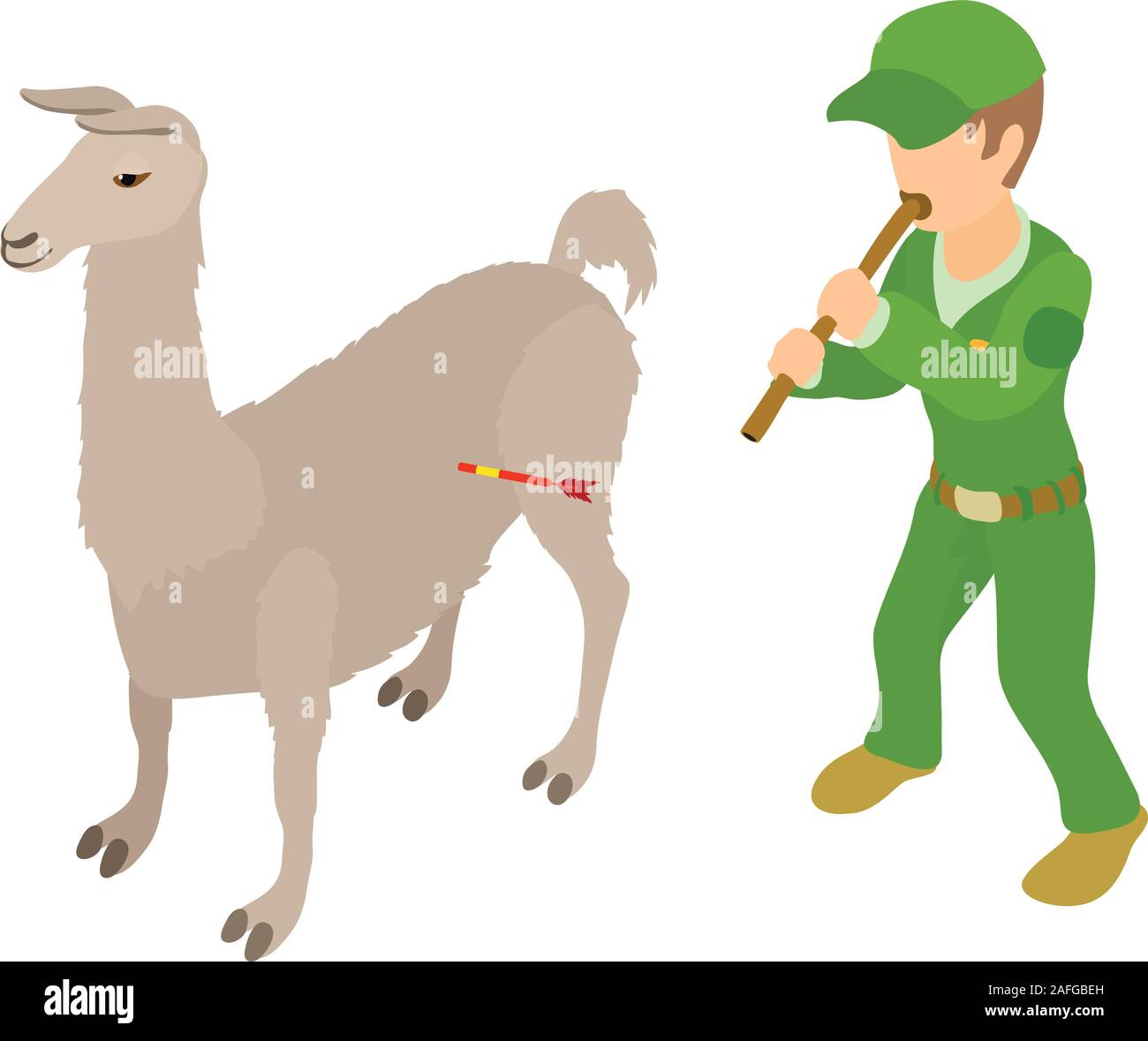 Tierschutz Symbol, isometrische Stil Stock Vektor