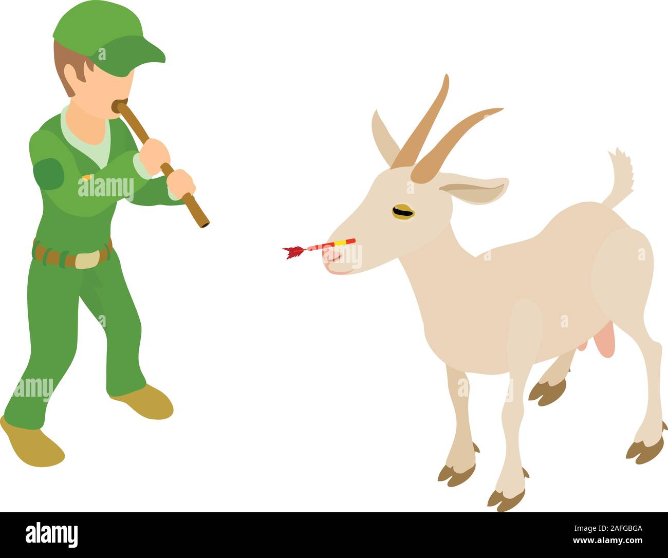 Behandlung Haustiere Symbol, isometrische Stil Stock Vektor