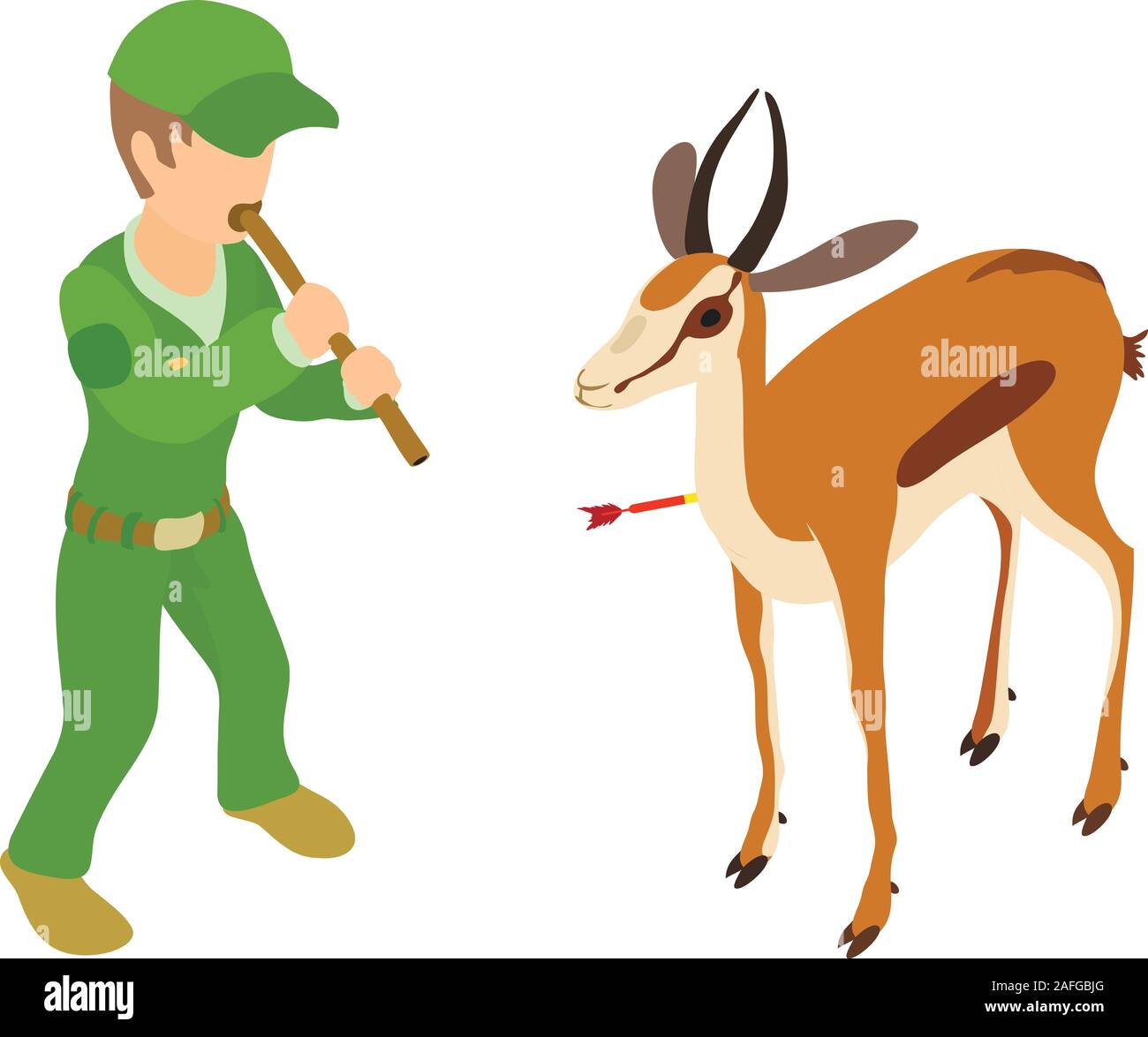 Tierärztliche Hilfe Symbol, isometrische Stil Stock Vektor