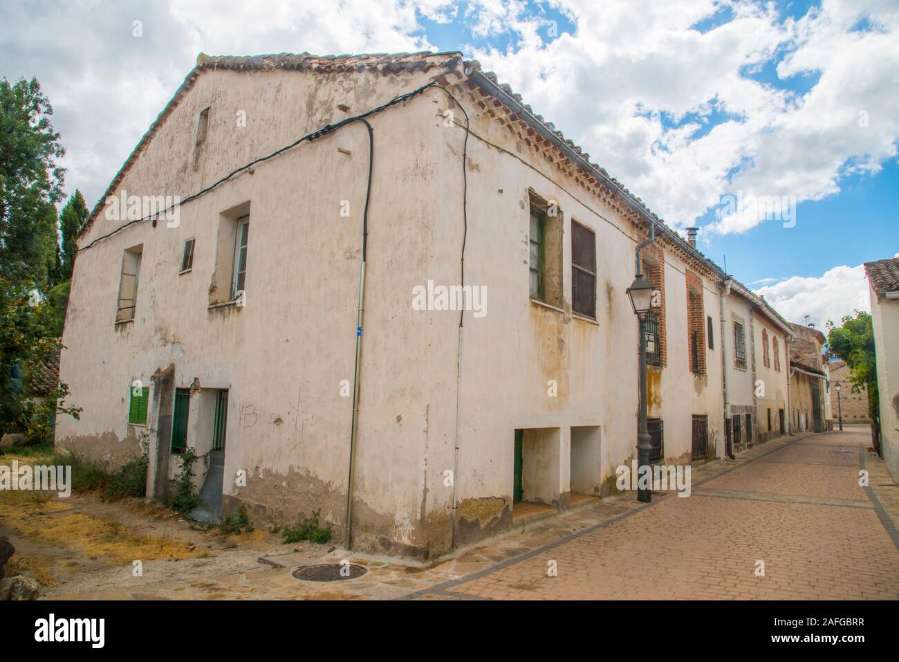 Verlassenes Haus. Pinilla del Valle, Provinz Madrid, Spanien. Stockfoto